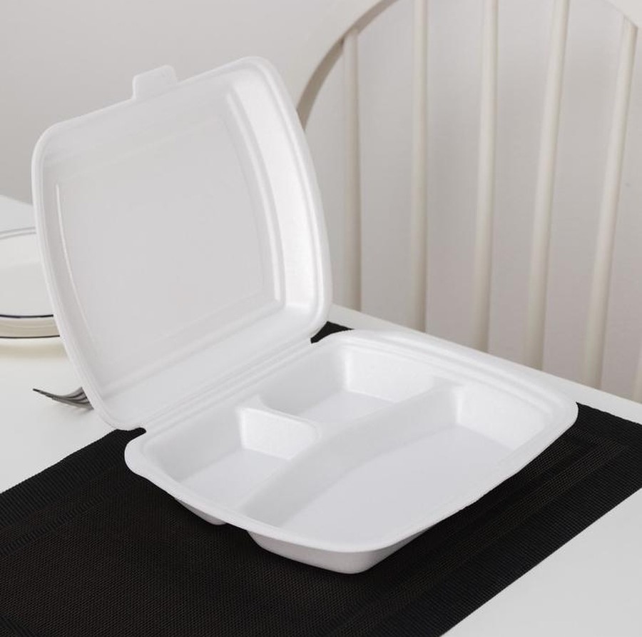 товар Ланч-бокс ВПС LBE-3 "А", 3-секц (белый) 249х207х61мм LBE-3AW